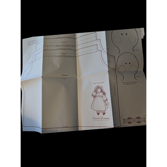 Wimpole Street Creations Pattern Sweet Dreams Victorian Nightgown For 15/18 Doll - Picture 3 of 4